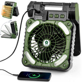 5200mAh Solar Camping Fan