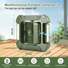 Camping Fan with Adjustable