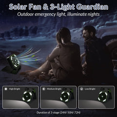 5200mAh Solar Camping Fan
